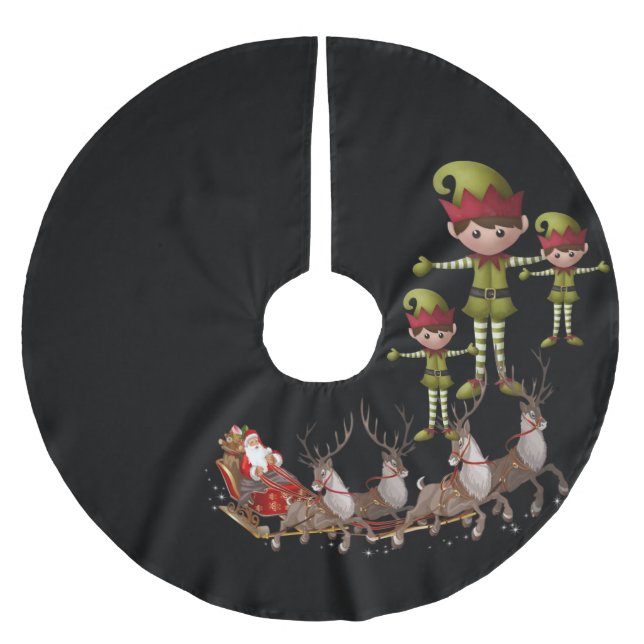 Weihnachtsbaumrock Polyester Weihnachtsbaumdecke (Vorderseite)