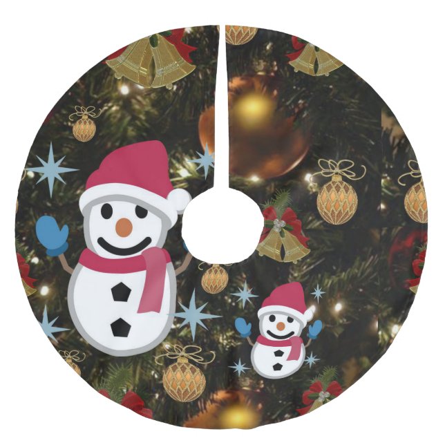 Weihnachtsbaumrock Polyester Weihnachtsbaumdecke (Vorderseite)