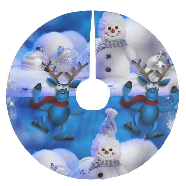 Weihnachtsbaumrock Polyester Weihnachtsbaumdecke (Vorderseite)