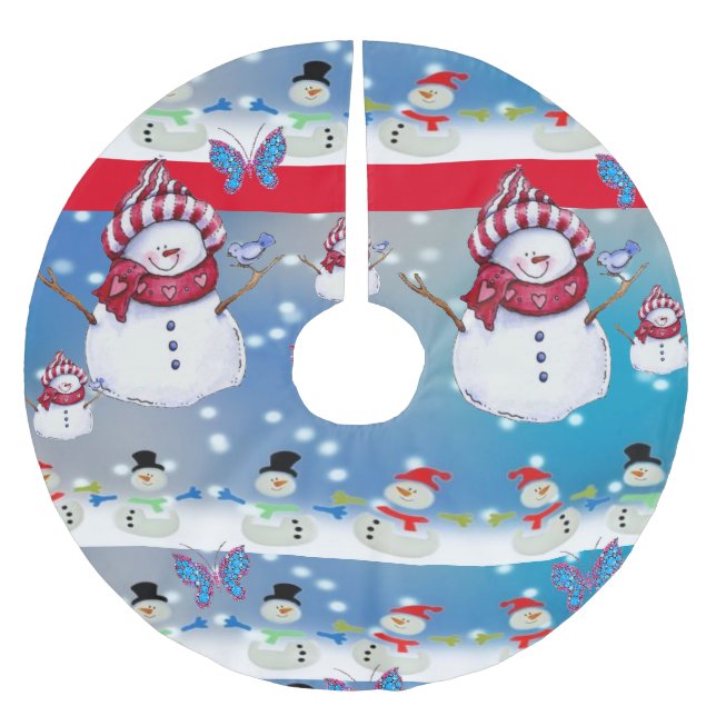 Weihnachtsbaumrock Polyester Weihnachtsbaumdecke (Vorderseite)