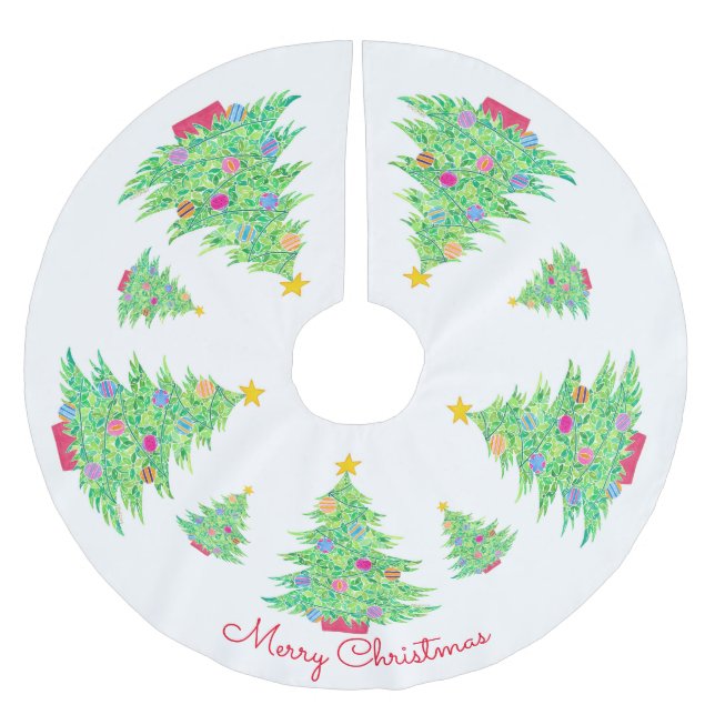 Weihnachtsbaumrock Polyester Weihnachtsbaumdecke (Vorderseite)