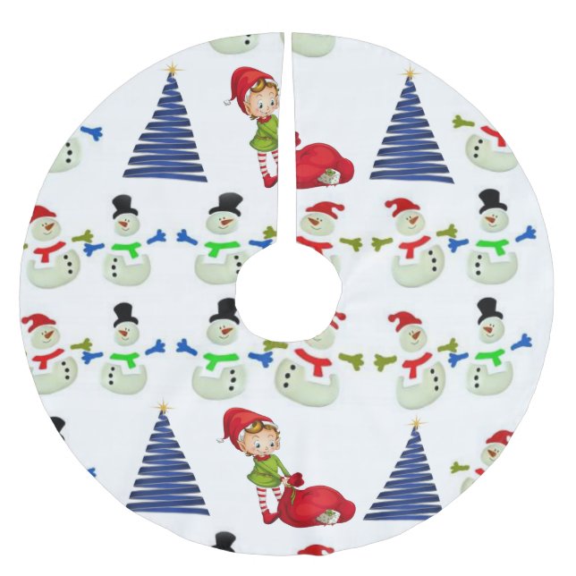 Weihnachtsbaumrock Polyester Weihnachtsbaumdecke (Vorderseite)