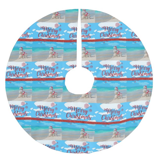 Weihnachtsbaumrock Santa Polyester Weihnachtsbaumdecke (Vorderseite)