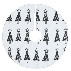 Weihnachtsbaumrock schwarz polyester weihnachtsbaumdecke