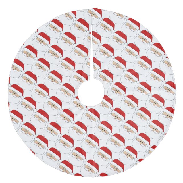 Weihnachtsbaumrock/Weihnachtsmann Fleece Weihnachtsbaumdecke (Vorderseite)