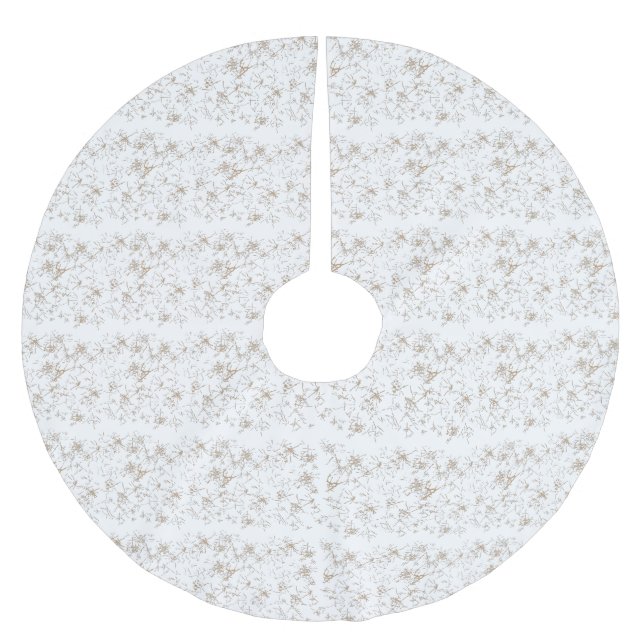 Weihnachtsbaumröcke. Filz. Glitzer | Velvet Gold Polyester Weihnachtsbaumdecke (Vorderseite)