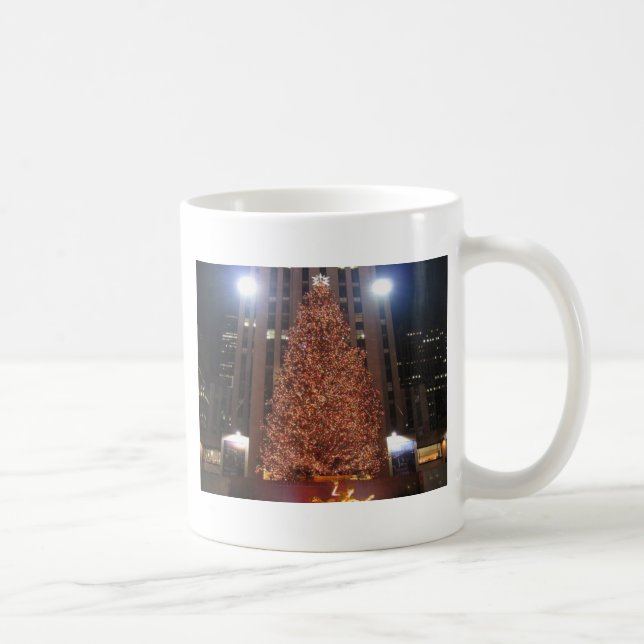 Weihnachtsbaumrockefeller-Mitte Tasse (Rechts)