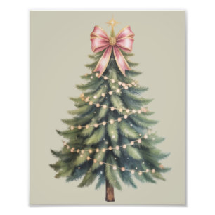 Weihnachtsbaumschleife Coquette Weihnachten Fotodruck