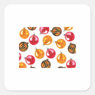 Weihnachtsbaumschmuck 28 quadratischer aufkleber