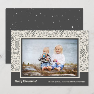 Weihnachtsbaumschmuck Foto Feiertagskarte