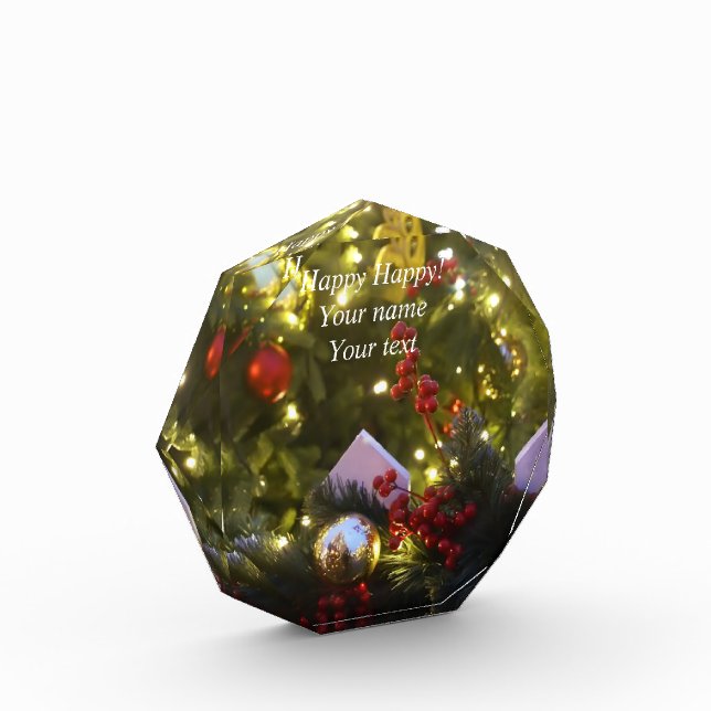 Weihnachtsbaumschmuck Fotoblock (Links)