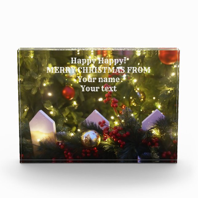 Weihnachtsbaumschmuck Fotoblock (Vorderseite)