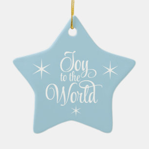 Weihnachtsbaumschmuck Freude der Welt Keramik Ornament