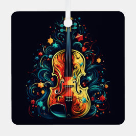 Weihnachtsbaumschmuck für die Weihnachtsvioline Ornament Aus Metall