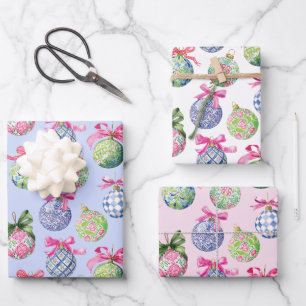 Weihnachtsbaumschmuck Geschenkpapier Set