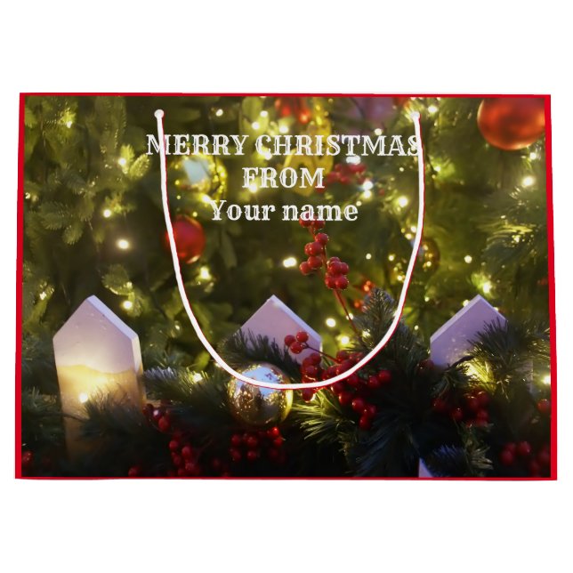 Weihnachtsbaumschmuck Große Geschenktüte (Vorderseite)