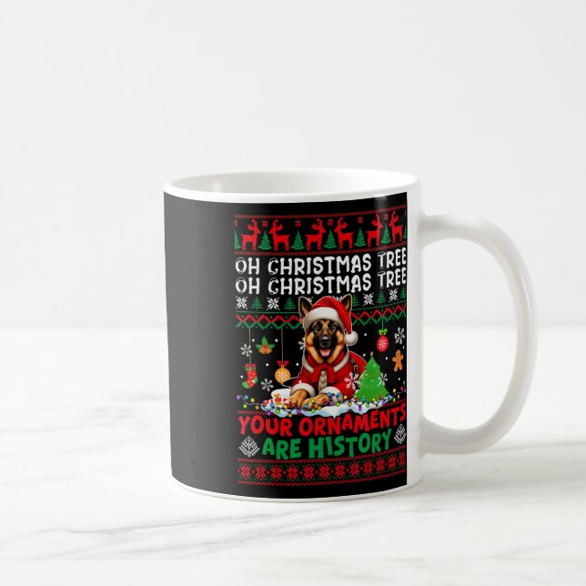 Weihnachtsbaumschmuck ist Geschichte Sweater Germa Kaffeetasse (Rechts)