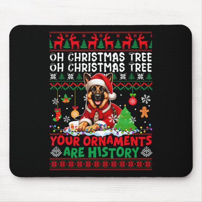 Weihnachtsbaumschmuck ist Geschichte Sweater Germa Mousepad (Vorne)