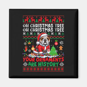 Weihnachtsbaumschmuck ist Geschichte Sweater Santa Magnet
