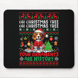 Weihnachtsbaumschmuck ist Geschichte Sweater Santa Mousepad