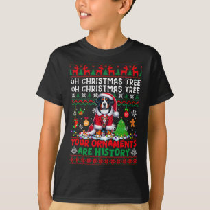 Weihnachtsbaumschmuck ist Geschichte über Schweize T-Shirt