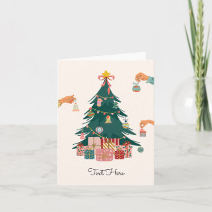 Weihnachtsbaumschmuck Karte
