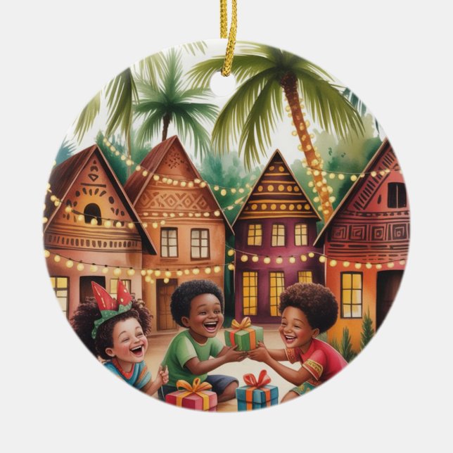 Weihnachtsbaumschmuck  keramik ornament (Vorne)