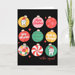 Weihnachtsbaumschmuck Kieferorthopäde Ortho Squad Karte
