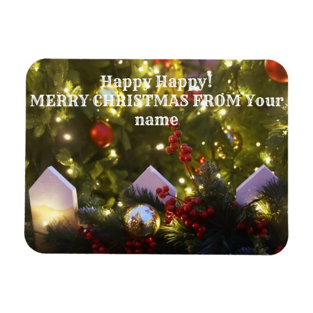 Weihnachtsbaumschmuck Magnet (Horizontal)