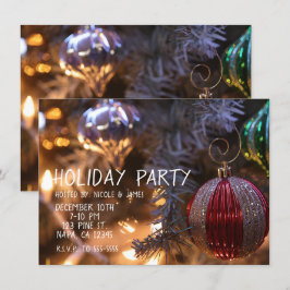 Weihnachtsbaumschmuck Party Einladung