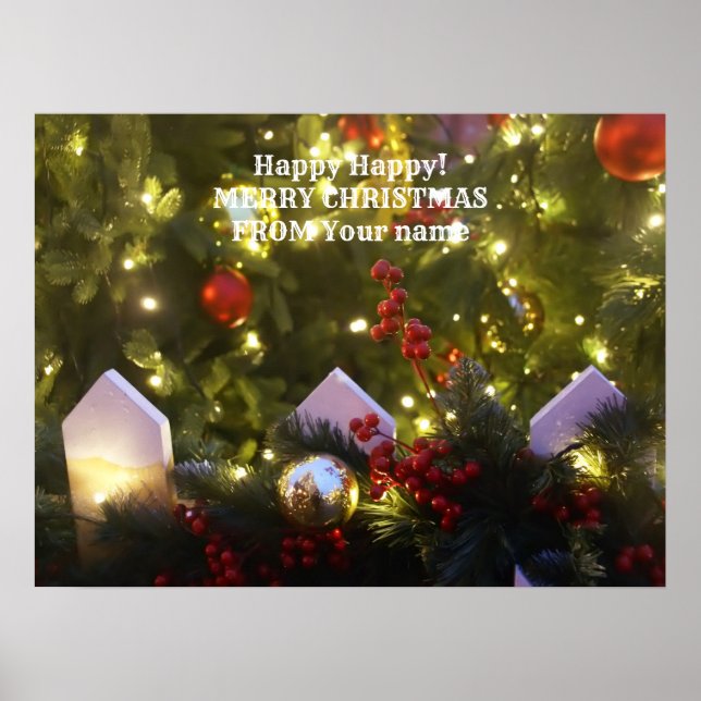 Weihnachtsbaumschmuck Poster (Vorne)
