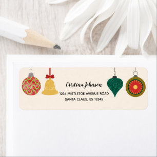 Weihnachtsbaumschmuck-Rücksendeadresse