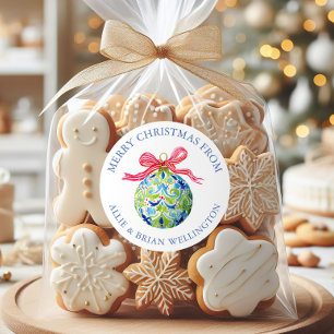 Weihnachtsbaumschmuck Runder Aufkleber