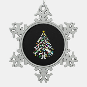 Weihnachtsbaumschmuck Schneeflocken Zinn-Ornament