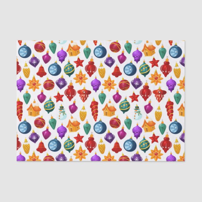 Weihnachtsbaumschmuck Seidenpapier (Vorderseite)