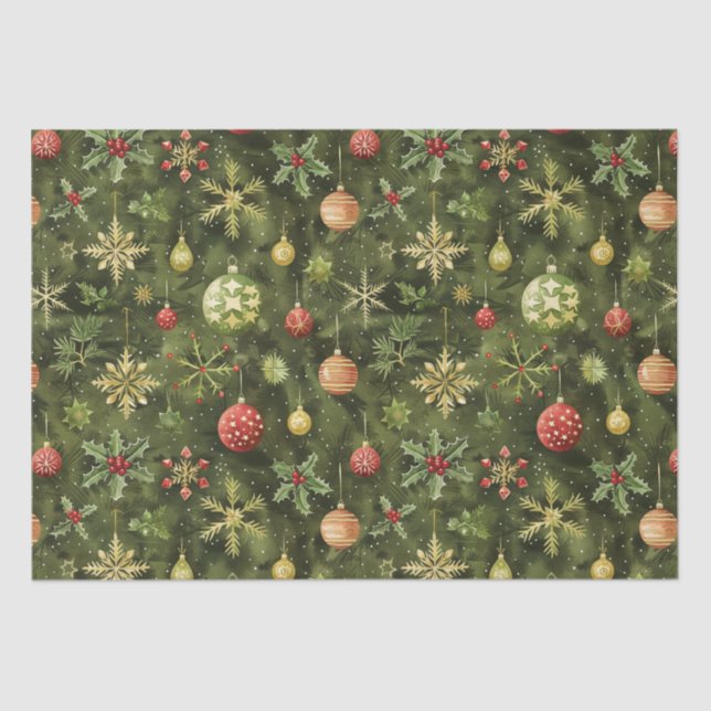 Weihnachtsbaumschmuck Seidenpapier (Vorderseite)
