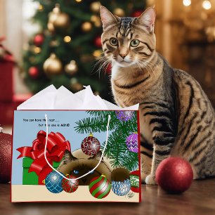 Weihnachtsbaumschmuck Siamkatze Lustig Große Geschenktüte