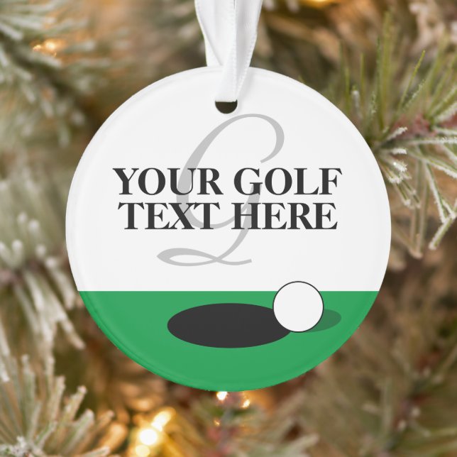 Weihnachtsbaumschmuck zum Foto für Golfspieler Ornament (Baum)