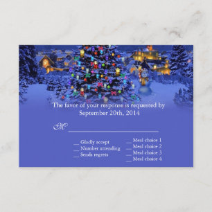 Weihnachtsbaumschneezeit RSVP