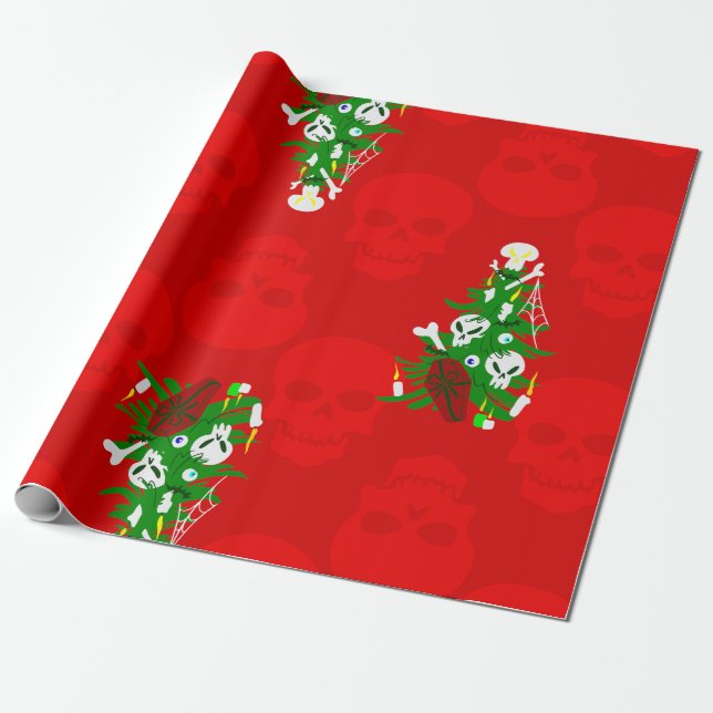 Weihnachtsbaumskorb Geschenkpapier (Ungerollt)