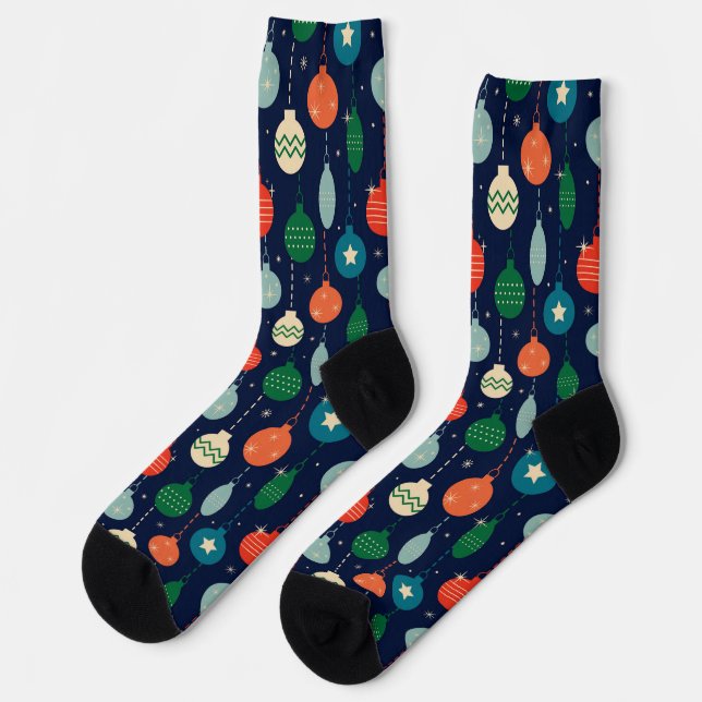 Weihnachtsbaumsocken Socken (Linkes Detail)
