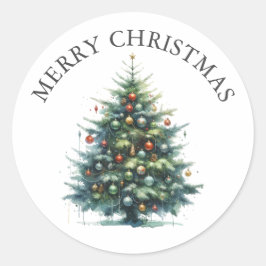 Weihnachtsbaumsticker Runder Aufkleber