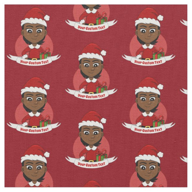 Weihnachtsbaumstoff Cartoon Stoff (Nahaufnahme)