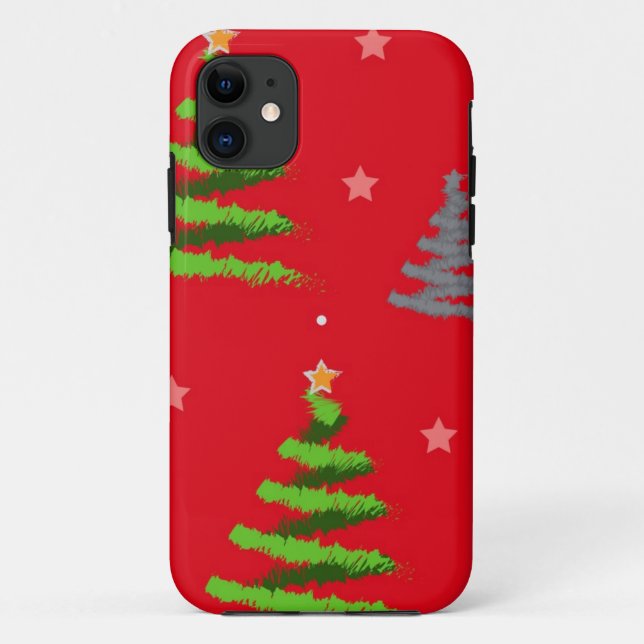Weihnachtsbaumstruktur Case-Mate iPhone Hülle (Rückseite)
