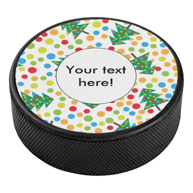 Weihnachtsbaumstruktur Eishockey Puck (3/4)