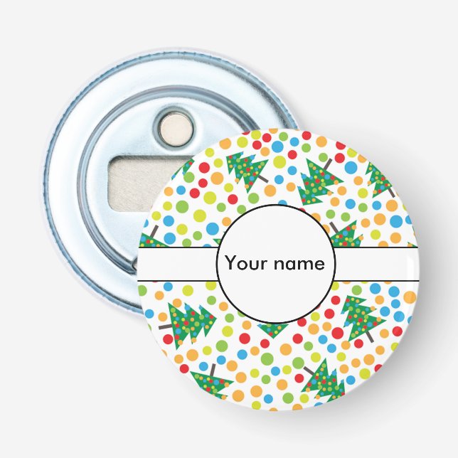 Weihnachtsbaumstruktur Flaschenöffner (Vorderseite)