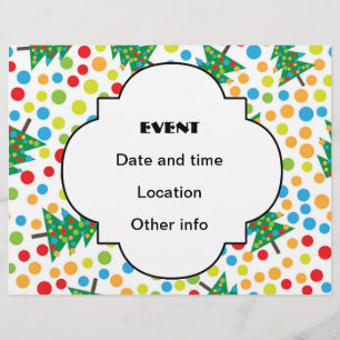 Weihnachtsbaumstruktur Flyer