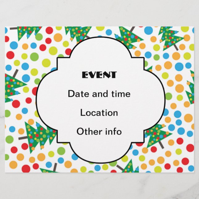 Weihnachtsbaumstruktur Flyer (Vorne)