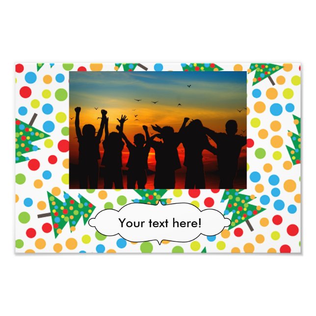 Weihnachtsbaumstruktur Fotodruck (Vorne)