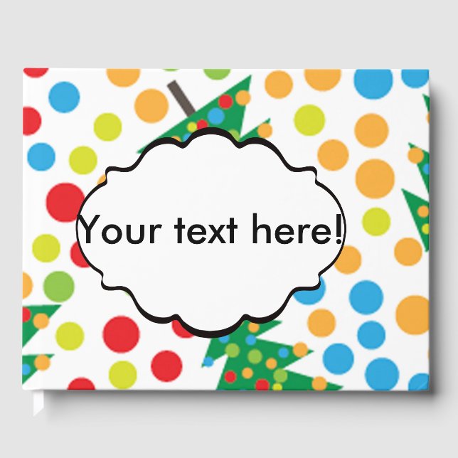 Weihnachtsbaumstruktur Gästebuch (Vorderseite)